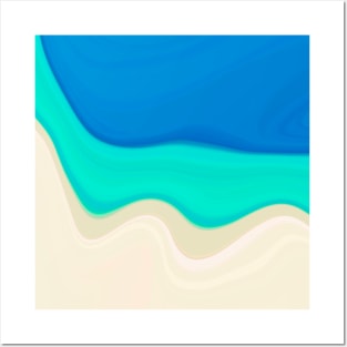 Ocean liquid art concept Posters and Art